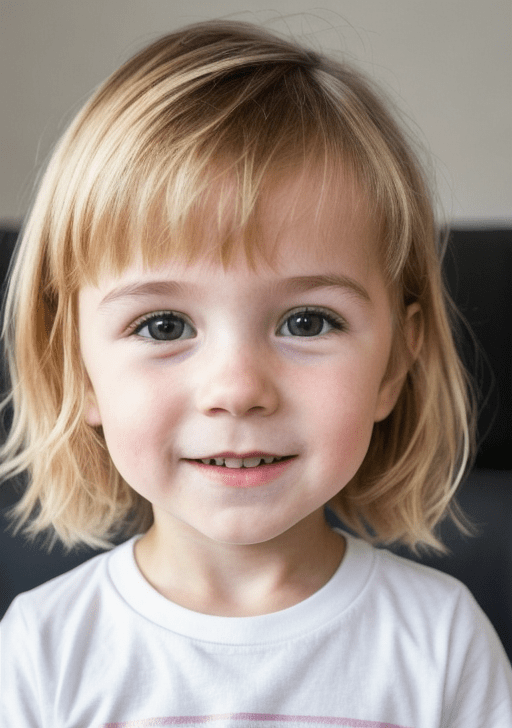 Image of a child generated from the parent's images