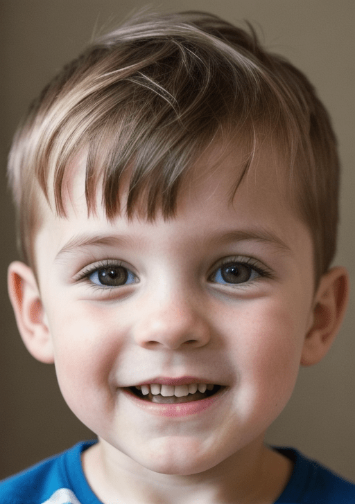 Image of a child generated from the parent's images